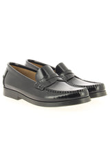 Callen Black moccasin shoes for women in leather 