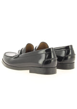 Callen Black moccasin shoes for women in leather 