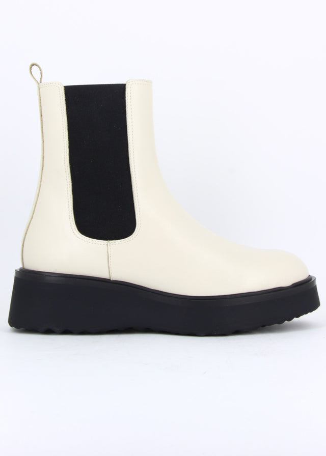 Kappa White women's boots in natural leather