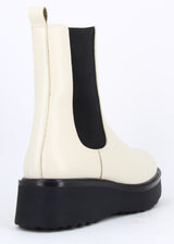 Kappa White women's boots in natural leather