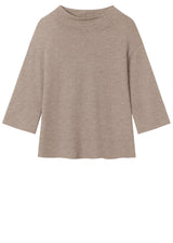 Women's 3/4 sleeve sweater in pure merino wool