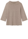 Women's 3/4 sleeve sweater in pure merino wool