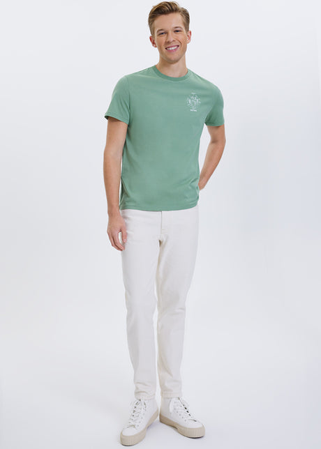 T-shirt Meet Green da uomo in puro cotone organico