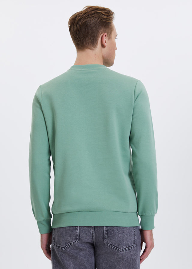 Breath Green men's sweatshirt in pure organic cotton