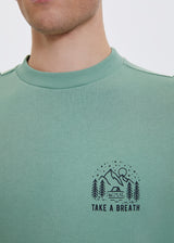 Breath Green men's sweatshirt in pure organic cotton