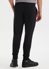 Core Black joggers for men in pure organic cotton