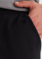 Core Black joggers for men in pure organic cotton