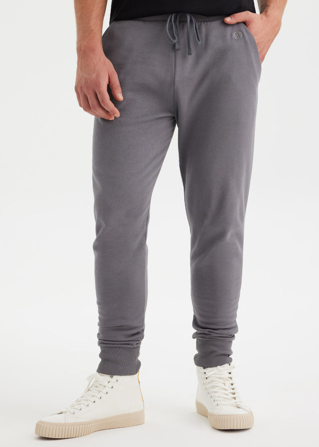 Core Gray joggers for men in pure organic cotton