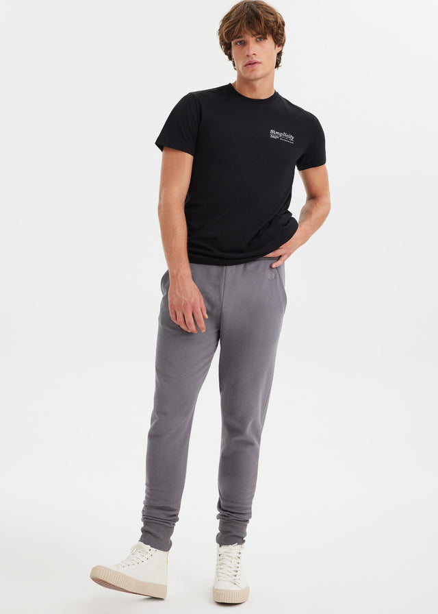 Pantaloni jogger Core Grey da uomo in puro cotone organico