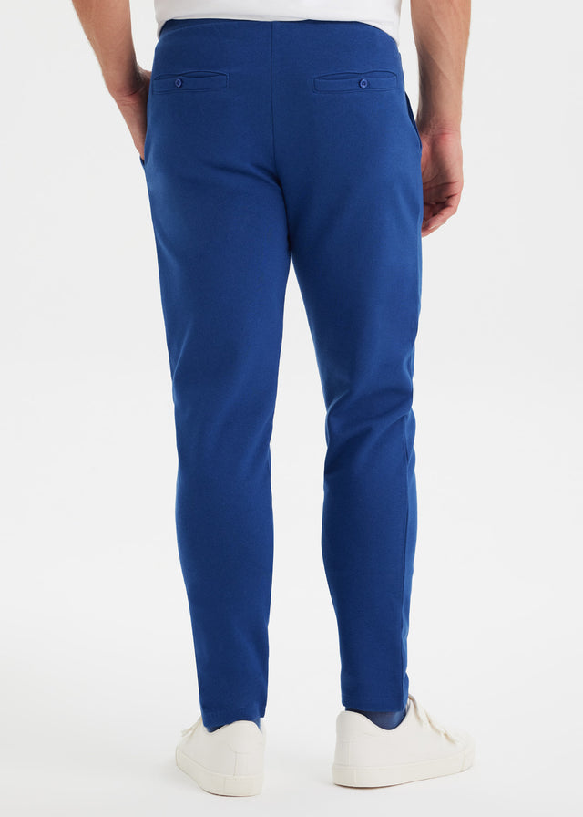 Pantaloni tuta Core Blue da uomo in puro cotone organico