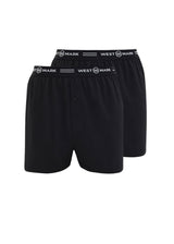 Boxer Teddy Black 2 pz da uomo in cotone organico