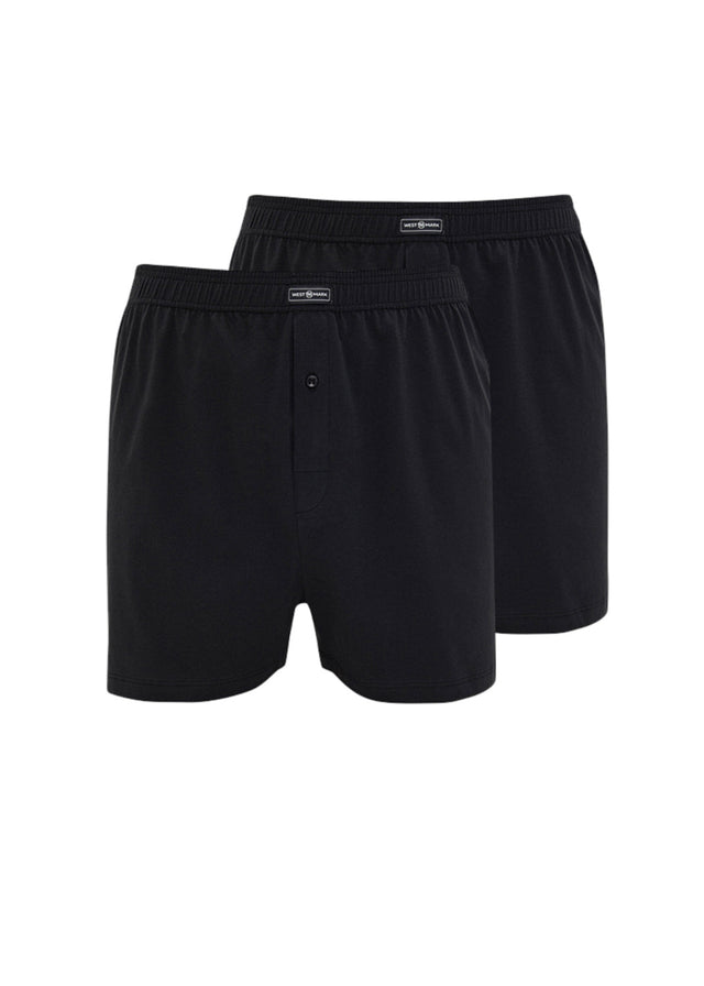 Marco Black 2 piece boxer for men in organic cotton