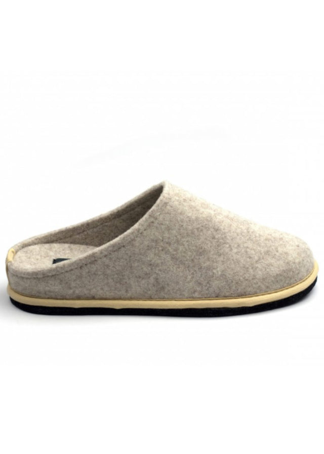 Easy Beige slippers in wool felt