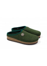 KAKI Chalet sabot in pure wool felt