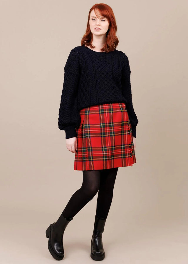 Micro Royal Stewart Irish kilt in pure wool