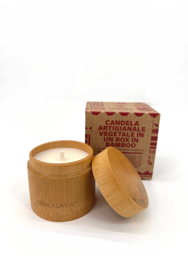 Himalaya Box candle in bamboo, Silk fragrance