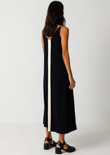 Black women's Zaine dress in pure organic cotton