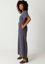 Kaie dark gray jumpsuit for women in Ecovero