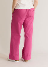 Pantaloni Tansy da donna in puro cotone biologico organico - Pink