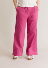 Pantaloni Tansy da donna in puro cotone biologico organico - Pink