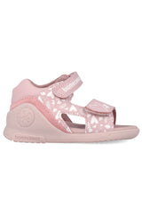 Ergonomic and natural Baby Corazon Quarzo sandals for girls