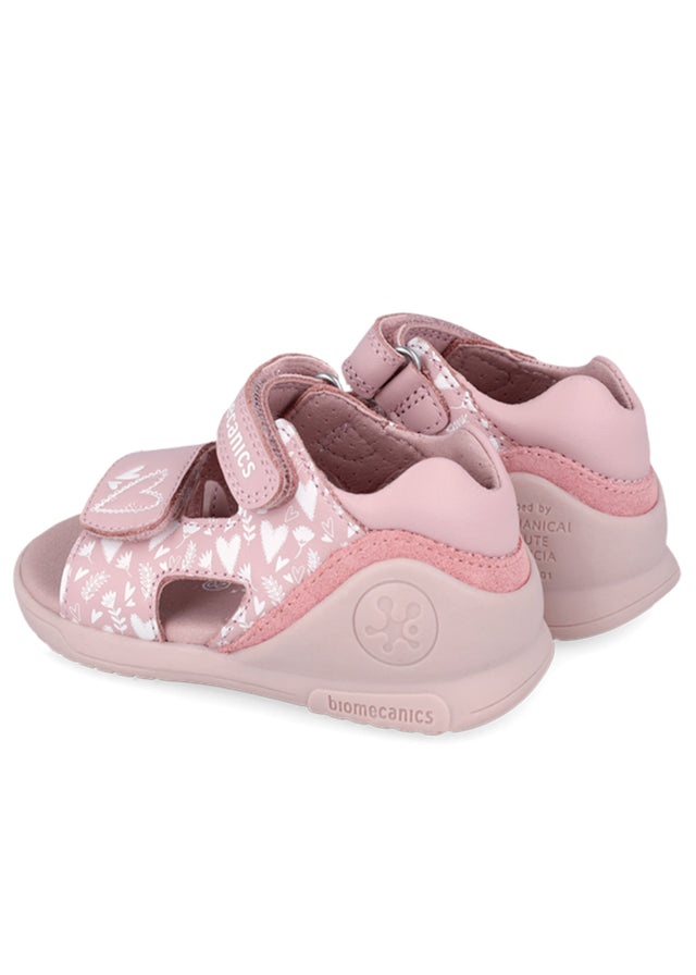 Ergonomic and natural Baby Corazon Quarzo sandals for girls