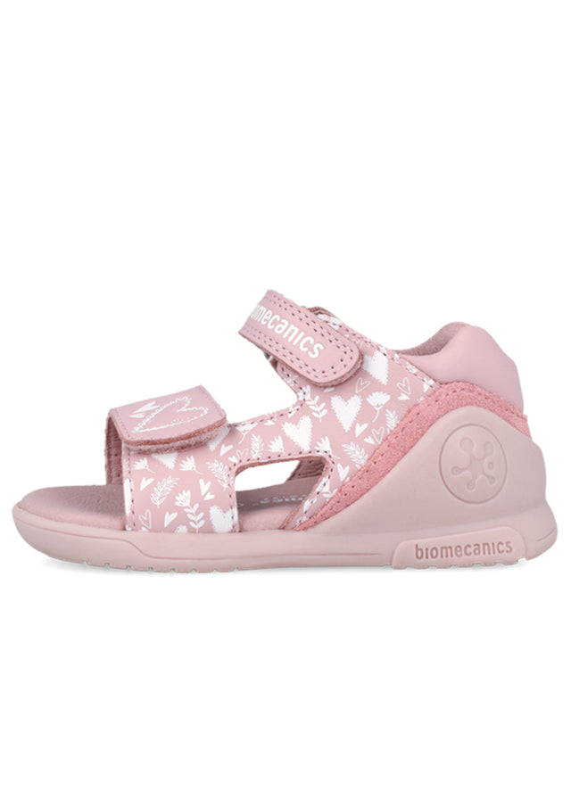 Ergonomic and natural Baby Corazon Quarzo sandals for girls