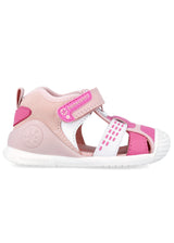 Baby Sport Fuchsia sandals for girls, ergonomic and natural