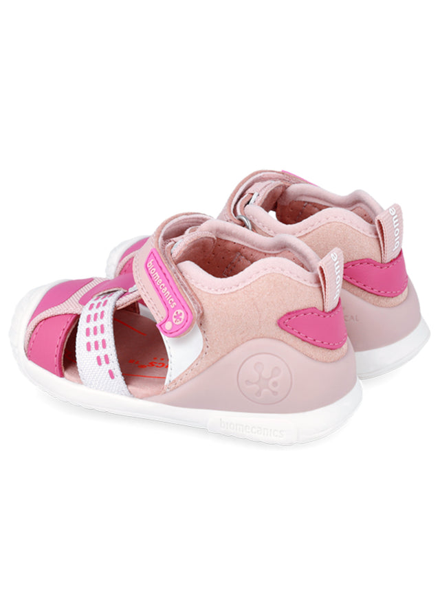 Baby Sport Fuchsia sandals for girls, ergonomic and natural