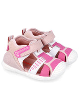 Baby Sport Fuchsia sandals for girls, ergonomic and natural