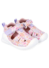 Baby Corallo sandals for girls in ergonomic and natural cotton