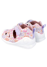 Baby Corallo sandals for girls in ergonomic and natural cotton