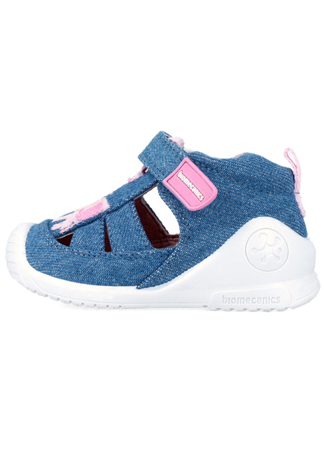 Baby Elephant sandals for girls in ergonomic and natural cotton