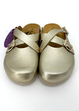 Anatomical Blogger slippers Women's gold sabot in cork