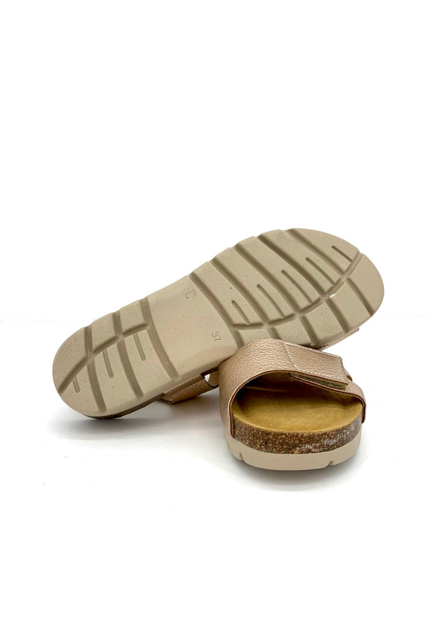 Comtes anatomical sandals for women in cork and natural leather