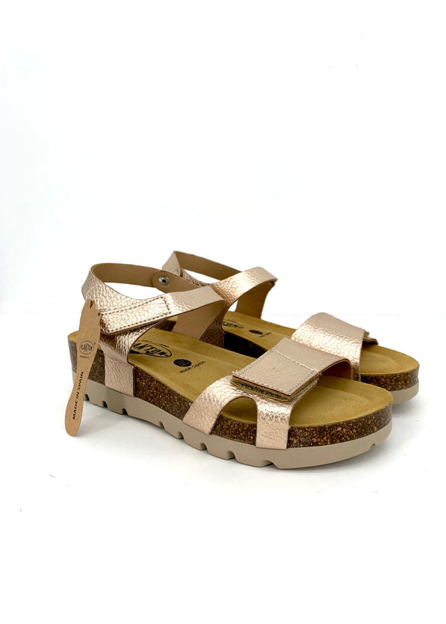 Comtes anatomical sandals for women in cork and natural leather