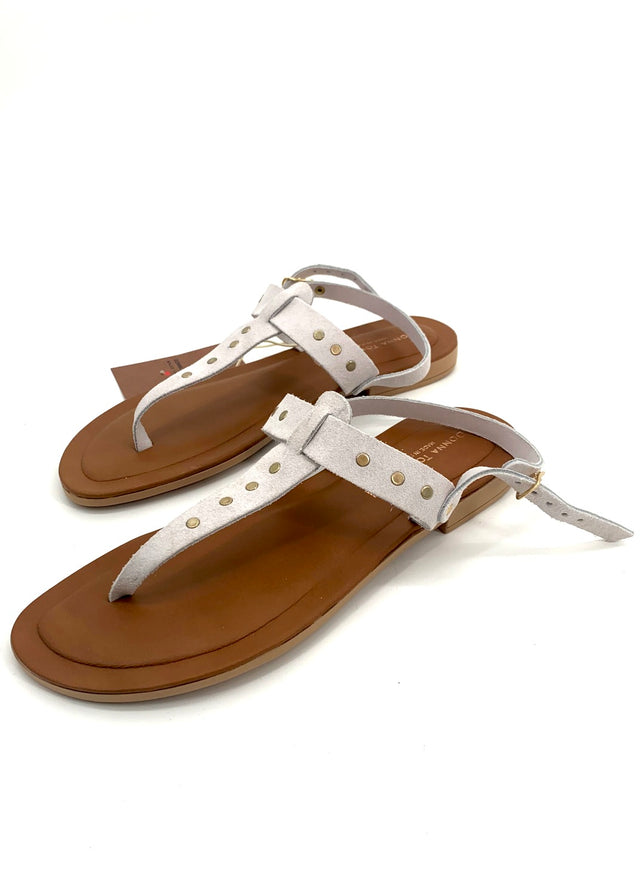 Ice cross sandals for women in natural leather