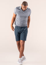 Mika Bermuda shorts for men in organic cotton - Midnight blue