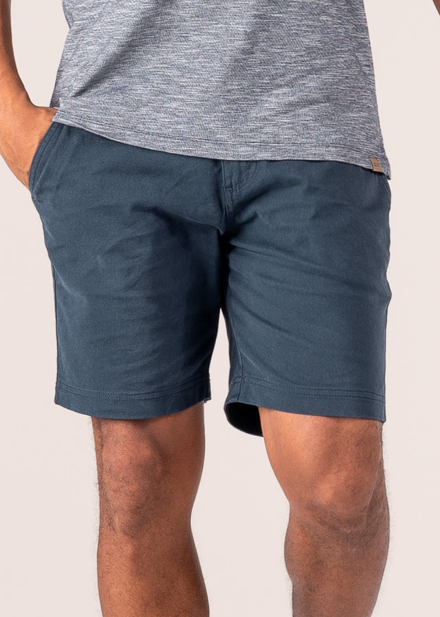 Mika Bermuda shorts for men in organic cotton - Midnight blue