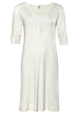 Retieba women's nightdress in organic cotton - Natural