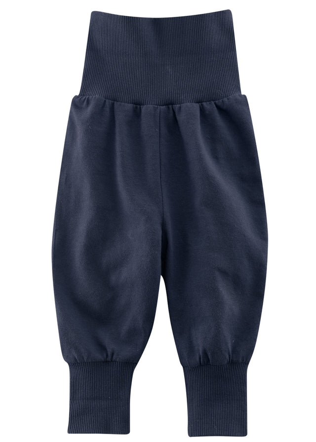 Pantaloni Egg da bambino in cotone biologico - Blu