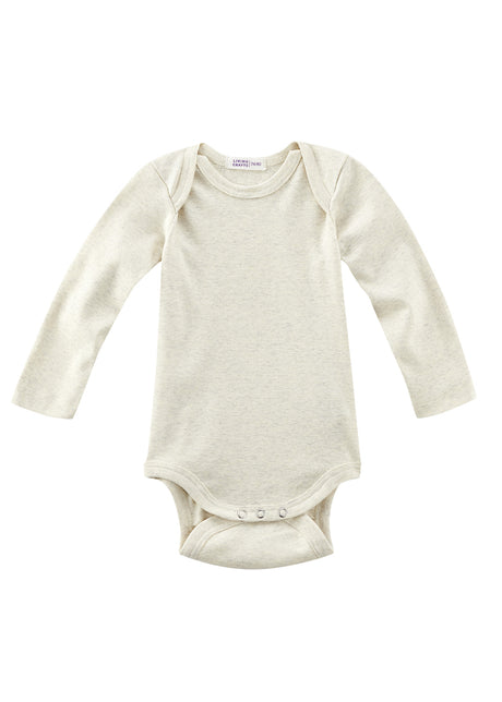 Body a maniche lunghe da bambino in cotone biologico - Naturale