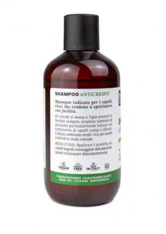 Shampoo anticrespo per capelli ricci 250ml - Altramoda