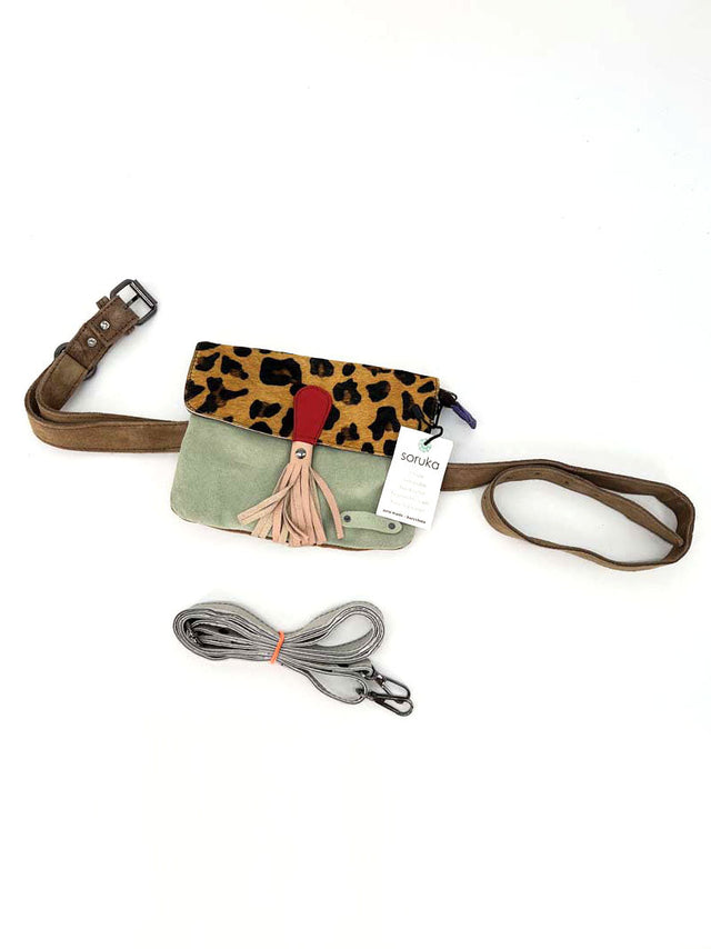 Juliette pouch bag in Fairtrade recycled leather