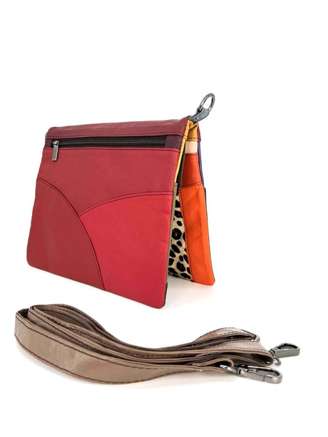 Mei reversible bag in Fairtrade recycled leather