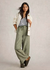 Belle Wide Leg Women's Linen Trousers