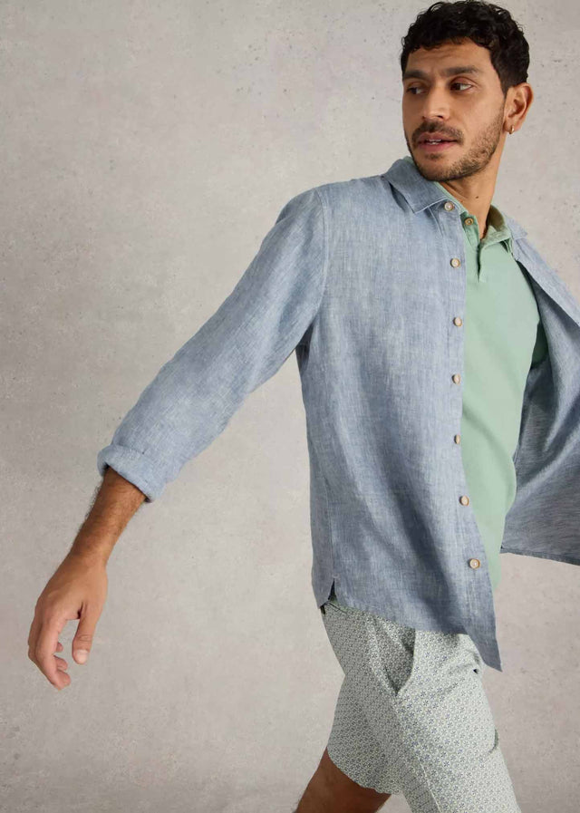 Camicia Keswick da Uomo a manica lunga in lino