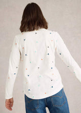 Annie Ivory Embroidered Fairtrade Cotton Shirt