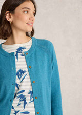 Cardigan Lulu Color raglan da Donna in cotone organico