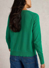 Cardigan Lulu Color raglan da Donna in cotone organico